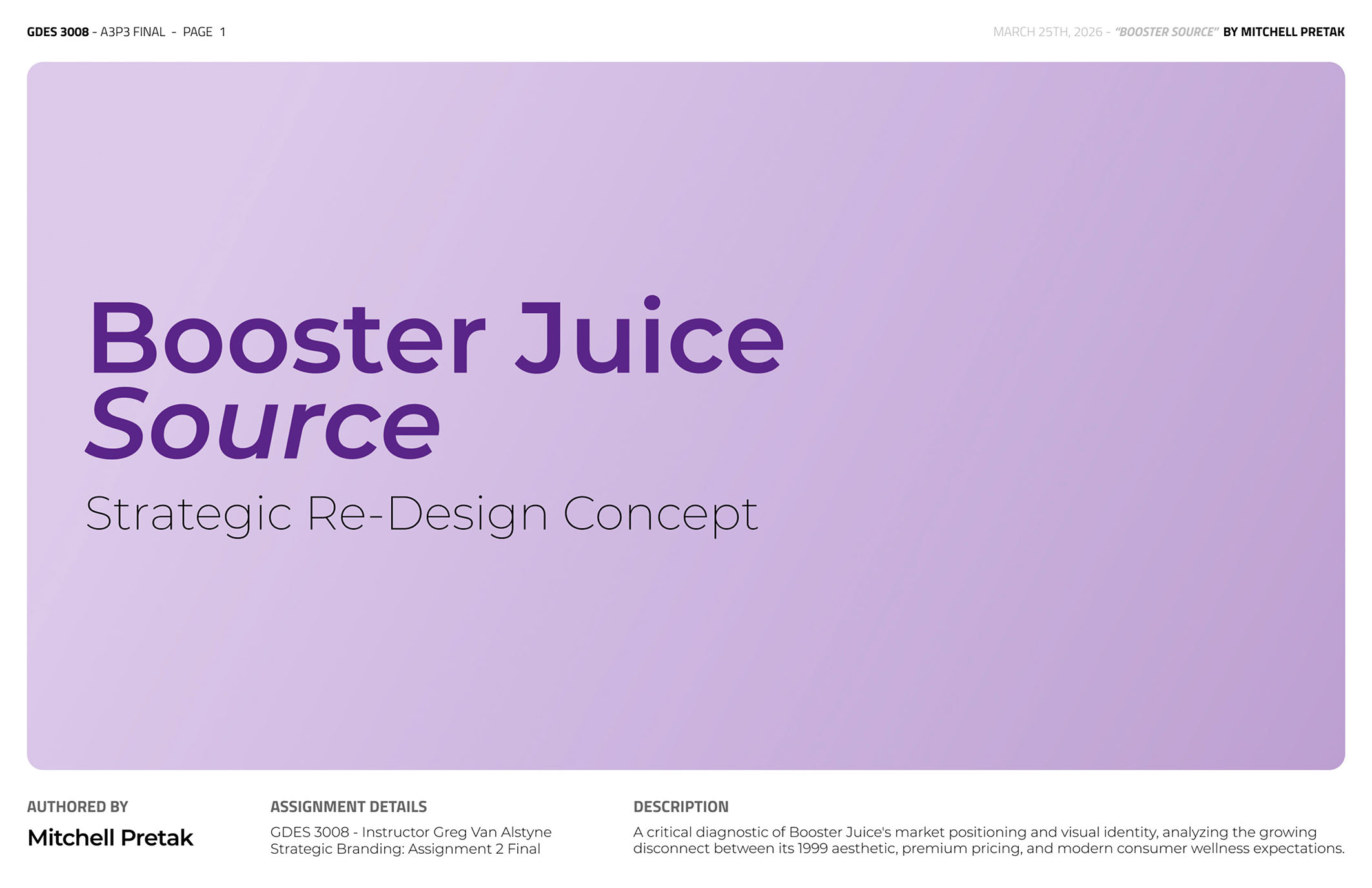 Booster Source Strategy Page 1